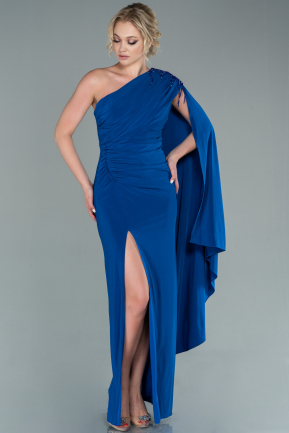 Long Sax Blue Evening Dress ABU2117