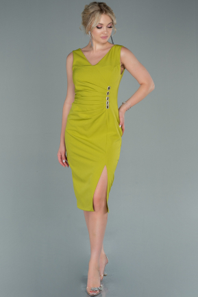 Pistachio Green Midi Night Dress ABK1392