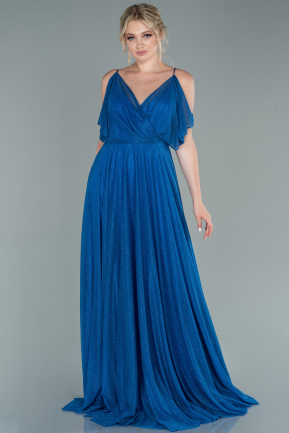 Long Sax Blue Evening Dress ABU2484