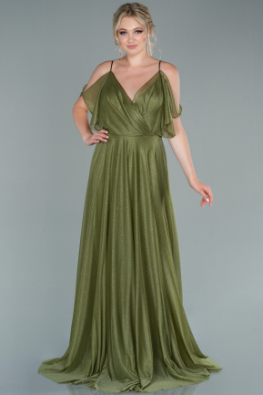 Long Oil Green Evening Dress ABU2523
