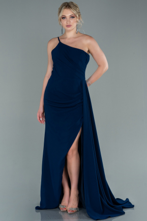 Long Navy Blue Prom Gown ABU2461