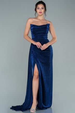 Long Sax Blue Evening Dress ABU1861