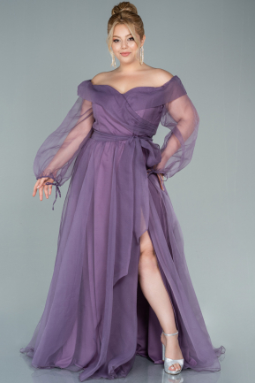 Long Lavender Oversized Evening Dress ABU1535