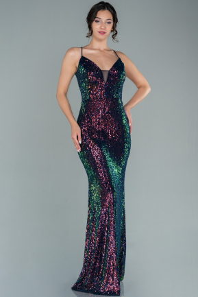 Long Rins Scaly Prom Gown ABU2562