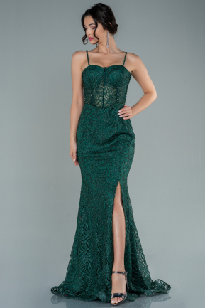 Emerald Green Long Mermaid Prom Dress ABU2279