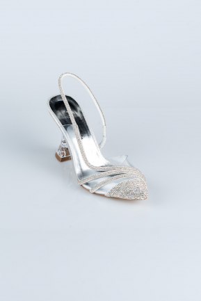 Silver Stony Evening Shoe MJ1057