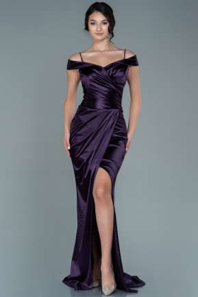 Purple Long Mermaid Prom Dress ABU2489
