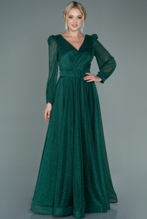 Emerald Green Long Evening Dress ABU2111