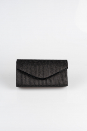 Black Silvery Envelope Bag SH810