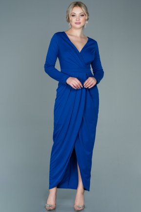 Long Sax Blue Evening Dress ABU2691