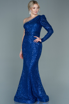Long Sax Blue Evening Dress ABU2695