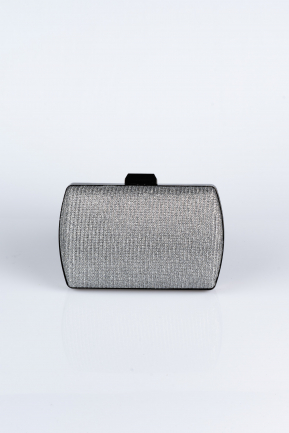 Smoked Color Silvery Evening Bag V276