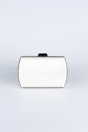 Pearl Silvery Evening Bag V276