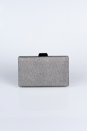 Smoked Color Silvery Evening Bag V274