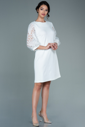 Short White Invitation Dress ABK1543