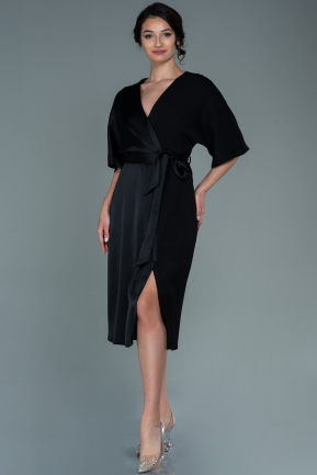 Midi Black Evening Dress ABK1547