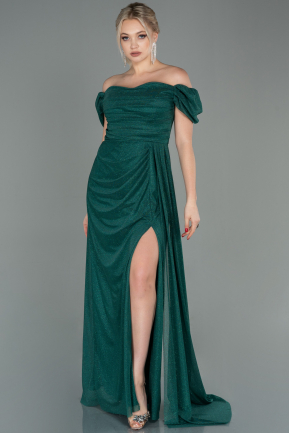 Emerald Green Long Prom Gown ABU2639