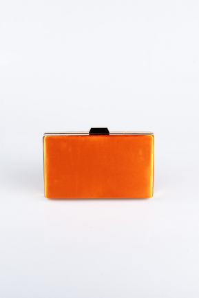 Orange Satin Night Bag SH801