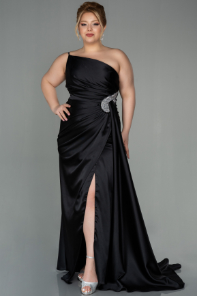 Black Long Plus Size Evening Dress ABU2467
