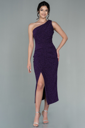 Midi Purple Invitation Dress ABK1598