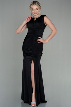 Long Black Mermaid Evening Dress ABU2813
