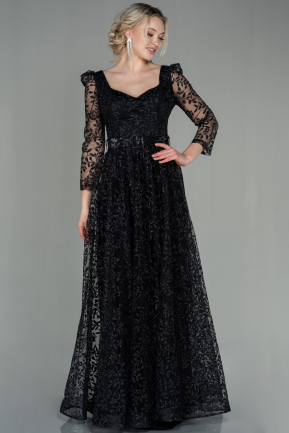 Long Black Evening Dress ABU2840