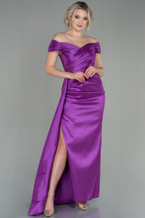 Long Violet Evening Dress ABU2841