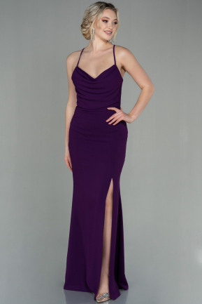 Purple Long Mermaid Prom Dress ABU2160