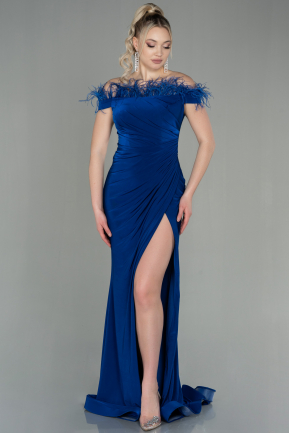 Long Sax Blue Evening Dress ABU2906