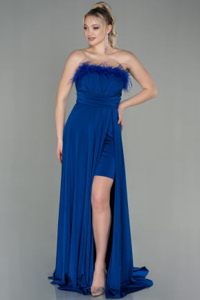 Long Sax Blue Evening Dress ABU2920