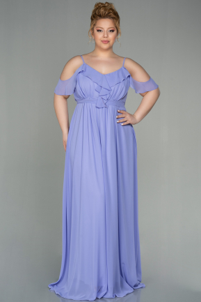 Lila Long Plus Size Evening Dress ABU1449