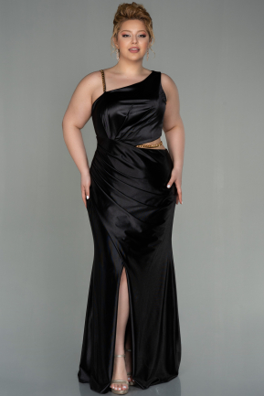 Long Black Oversized Evening Dress ABU2925