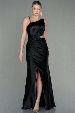 Long Black Prom Gown ABU2937