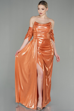 Long Orange Evening Dress ABU2956