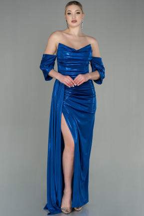 Long Sax Blue Evening Dress ABU2956