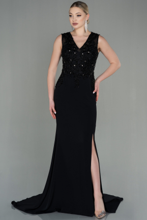 Long Black Evening Dress ABU2950