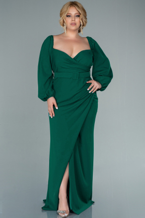 Emerald Green Long Plus Size Evening Dress ABU2292
