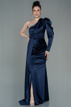 Long Navy Blue Evening Dress ABU2935