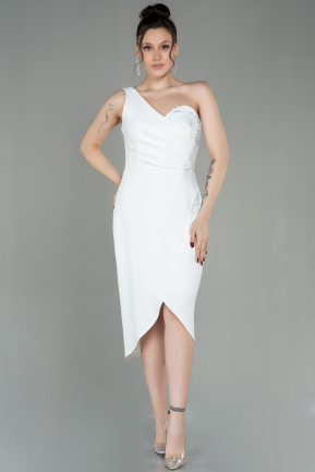 Short White Invitation Dress ABK1635