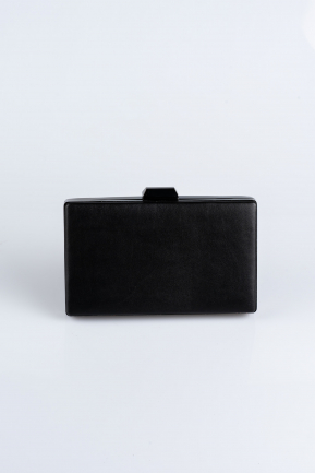 Black Leather Evening Bag SH801
