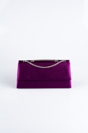 Violet Satin Night Bag SH818