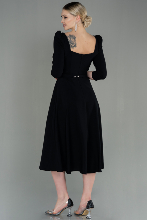 Midi Black Invitation Dress ABK1678