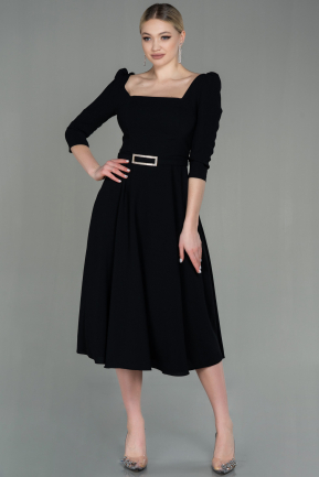 Midi Black Invitation Dress ABK1678