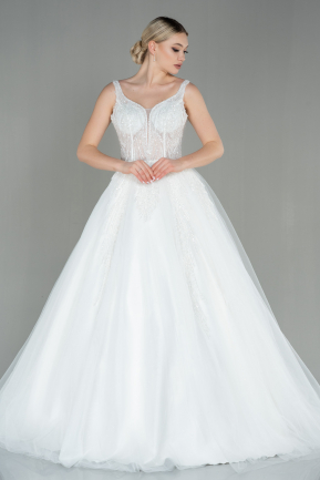 White Wedding Dress ABG017