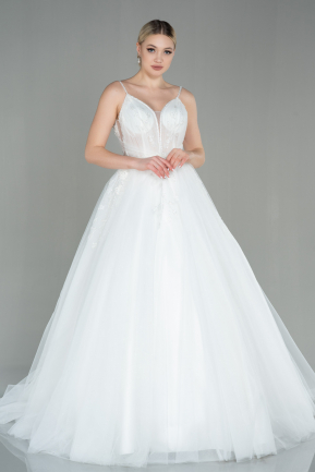 White Wedding Dress ABG010