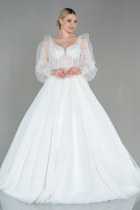 White Wedding Dress ABG012