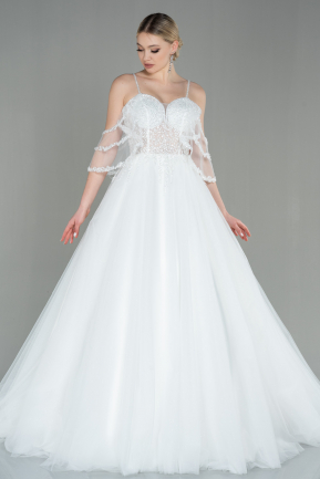 White Wedding Dress ABG013
