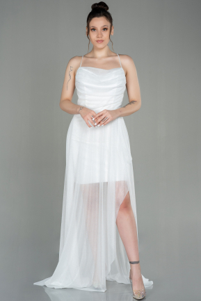 Long White Evening Dress ABU2972