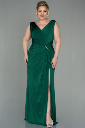 Emerald Green Long Plus Size Evening Dress ABU2931