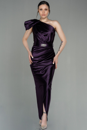 Long Dark Purple Evening Dress ABU2982